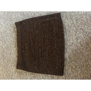 Brown Sequin Knit Mini Skirt by Wild Fable size large